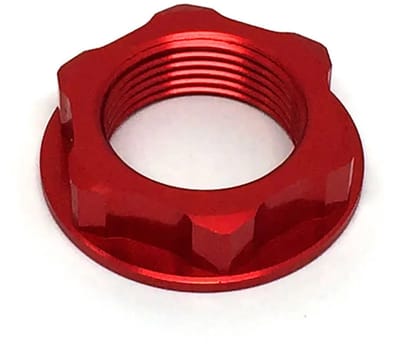 Zeta M24x32-p1.5 H10 Kawasaki Kx 125 04-08 Ze58-2253 Stuurmoer Rood