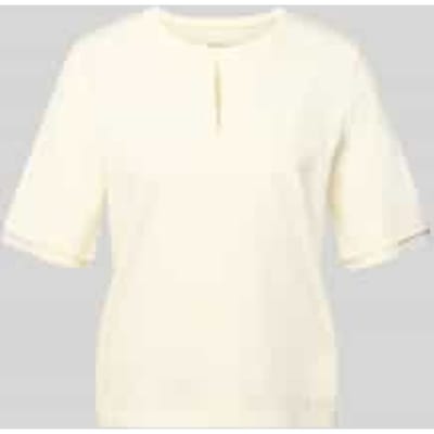 T-shirt met ronde hals en cut-out
