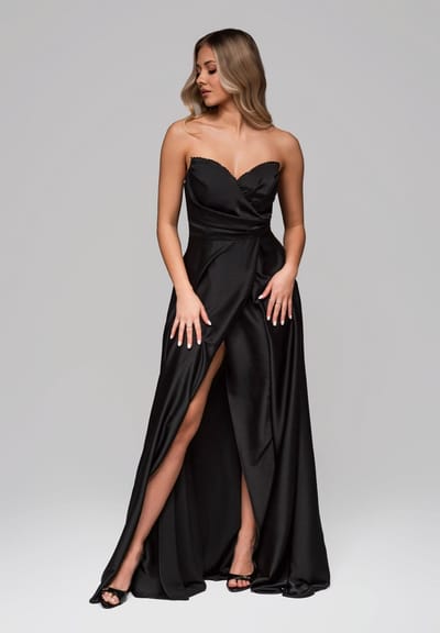 LARICA Jurk - Rits - Jurk Zwart XS