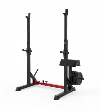 YOR® Squat Rack - Squat Wedge - Power Rack - Zwart - 120cm x 68cm x 167cm