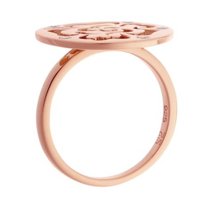 Orphelia Dames 925 Sterling Zilveren Ring - Roze ZR-7079/1