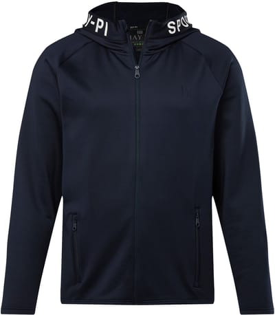 JAY-PI - Heren - Trainingsjack FLEXNAMIC® tennis softshell capuchon - Donkermarine - Maat XL