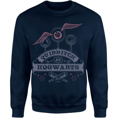 Harry Potter Quidditch At Hogwarts Sweatshirt - Navy - S