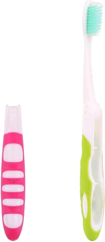 Tandenborstel Set - Reis Tandenborstels - Hygiënisch Reizen - Opvouwbaar Ontwerp - 2 Stuks - Multicolor