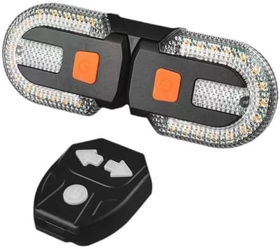 Fiets Achterlicht met Richtingaanwijzers - Draadloos - USB-oplaadbaar - Voor Nachtrijden - Veiligheid