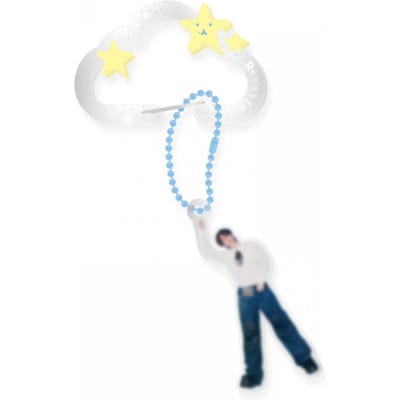 Baekhyun   10 Karabijnhaak Sleutelhanger   2025 Baekhyun Wereldtournee Officiële Merchandise white