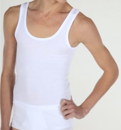 3x Beeren heren hemd/singlet Classic wit maat L - Ondergoed voor heren