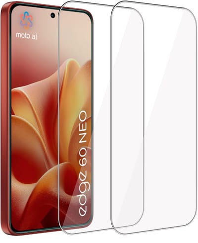 ChiGuard Screenprotector 2x geschikt voor Motorola Edge 60 Neo Screenprotector - Beschermglas - Curved - GuardCover