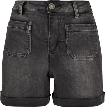 Urban Classics - Vintage Denim Korte broek - Taille, 31 inch - Zwart