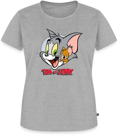 Tom En Jerry Knuffelig Premium T Shirt Dames
