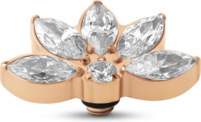 Melano Twisted Vintage CZ Steentje Crystal Rose