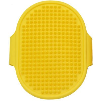 Zachte Rubberen Hondenborstel Kam Kattenbadborstel Rubberen Handschoen Haar Vacht Verzorging Massageborstel Voor Hond Katten 12.3*9.7cm