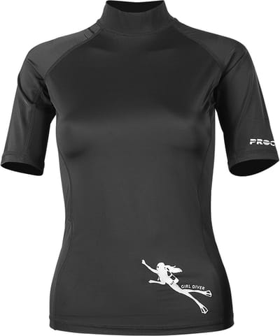 Procean UV-werend lycra shirt | Dames | Lady Diver | zwart | maat S