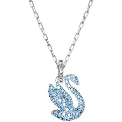 Collier pendentif cygne iconique Swarovski pour femme Bleu 5680422 Box (Random Color) white