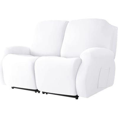 Effen Kleur Fauteuil Bankhoes Stretch Verstelbare Bankhoezen Voor Woonkamer Dikke Zachte Fauteuilhoezen 4 Delen Ontworpen Voor Huisdecoratie 1 Seater