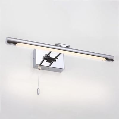 Wandlamp Chroom - Spiegellamp Kastlamp - Make-up Verlichting - Verstelbare Armatuur - 35 cm - Chroom