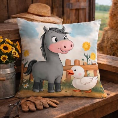 Happy Farm Collection kussenhoes - 45x45 cm