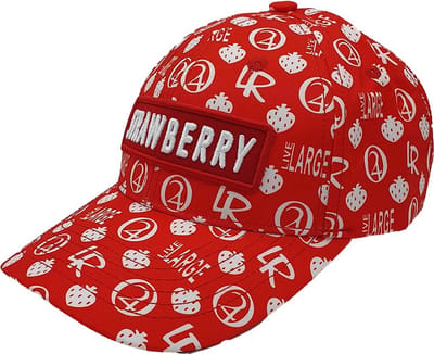 Lauren Rose - Strawberry 420 Haze - Strapback - One Size - Allover print - Rood - White