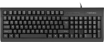 Natec KLAWIATURA Z CZYTNIKIEM KART SMART ID MORAY - Toetsenbord - Engels (US international) - Zwart