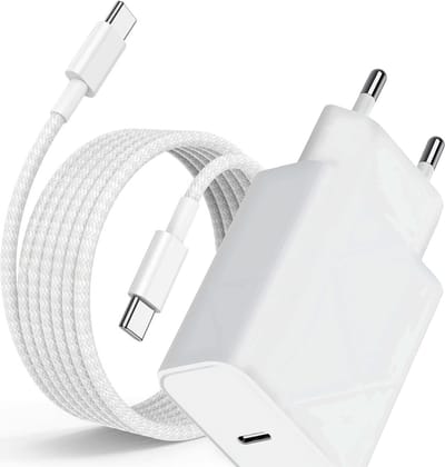 30w usb-C Adapter + Sterke usb C Kabels - Usb C naar usb C - 1 Meter - Super Fast Charger - Snellader