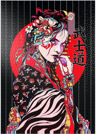 Puzzel 1000 Stukjes - Japanse Geisha Vrouw - Uitdagend Gezelschapsspel