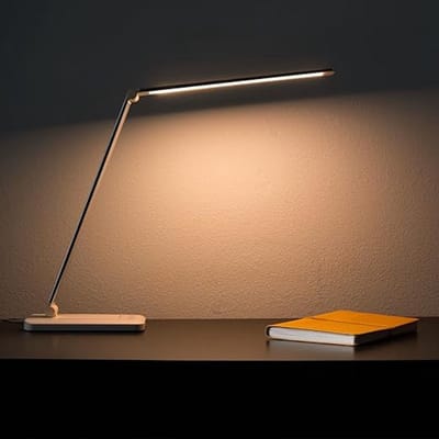 Led-bureaulamp, bureaulamp - Oogbeschermende LED Lamp - Bespaar ruimte 4.3D x 11.7W x 42.9H centimetres