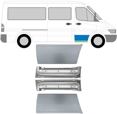 Reparatiepaneel voor deur voor Mercedes Sprinter 1995-2006 / Links + Rechts