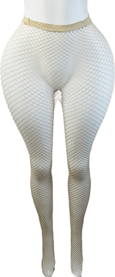 BamBella ® - Panty -Onesize - gaas maillot dunne pantys Dames - Onesize - lingerie van kant bruin