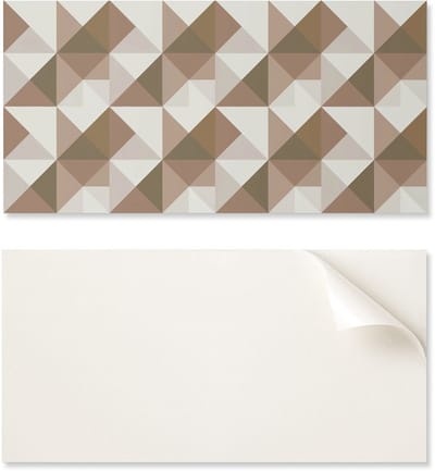 Zelfklevend vinylpaneel - Bedrukte decoratie 100x50 cm Driehoekige geometrie