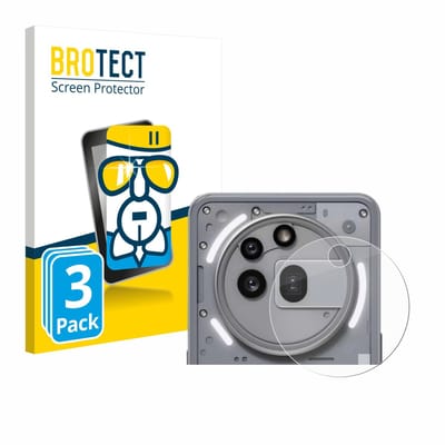 Screenprotector 3 Stuks voor Nothing Phone (3a) Pro (ALLEEN Camera Lens) Beschermglas transparant