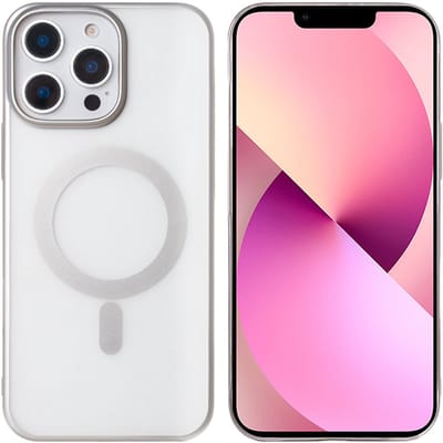 Rixus Instinct Mag Case For iPhone 12 Pro Max Silver