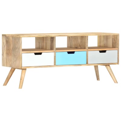 vidaXL - Tv-meubel - 110x35x48 - cm - massief - mangohout