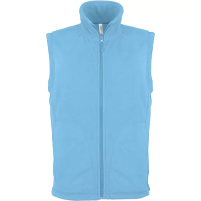 Fleecebodywarmer 'Luca' merk Kariban maat S Tropical Blue