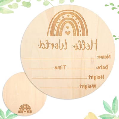 Milestone Cards voor Baby's, Dubbelzijdige Aankondigingsborden voor de Geboorte, Naamkaartjes voor Babykamers en Babyshowers, Perfect voor Foto Props