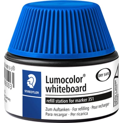 Viltstiftvulling Staedtler Lumocolor whiteboard 30ml blauw
