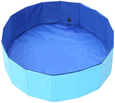 Opvouwbare PVC hondenbad – 120x30 cm, voor binnen/buiten