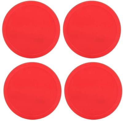 Dailygoods- Air Hockey Puck - 4-stuk - Kunststof - Vervanging voor Tafelhockey - Lichtgewicht - Duurzaam - Geschikt voor Thuisgebruik - Hockeyschijf