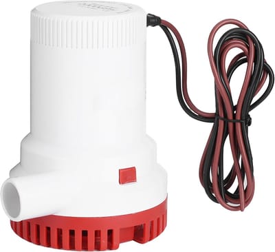 Lenspomp - Waterpomp - Boot leegpompen - Hoge capaciteit - 2000 GPH - Zwart