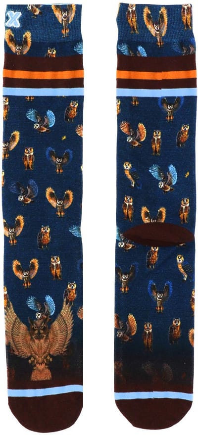 XPOOOS - AFNF Owls bamboe Herensokken - 1-Pack - Maat 39/42