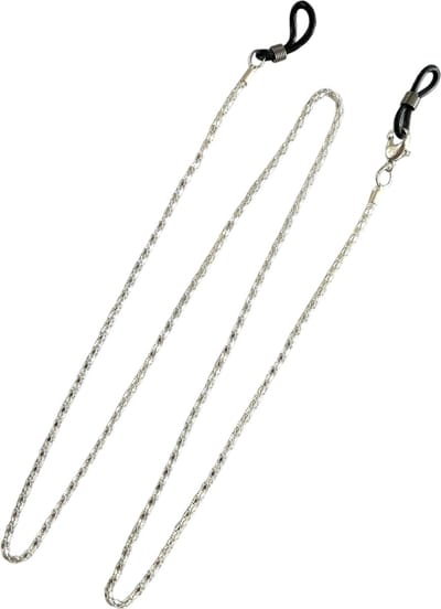Eyezoo® Brilketting – Staal - Brillenketting – Fantasieschakel Zilverkleur - Chique - Leesbril - Zonnebril