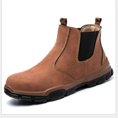 Onverwoestbare Sneakers Heren Werkschoenen Luxe Veiligheidsschoenen Heren Anti-Verplettering Anti-Punctie Werklaarzen Heren Industriële Schoenen 38 brown
