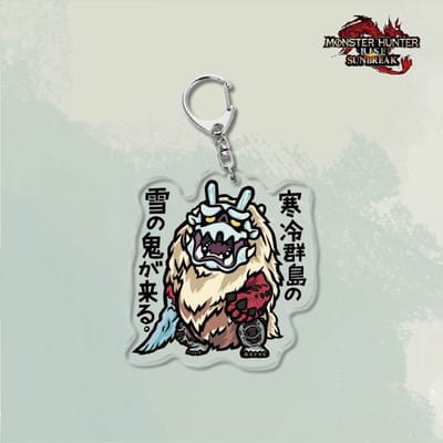 Monster Hunter Stories2 Mannelijke Vuur Azuur Rathalos Roze Rathian Yiankutku Vrouwelijke Vuur Draak Acryl Sleutelhanger Studententas Hanger 6cm gray