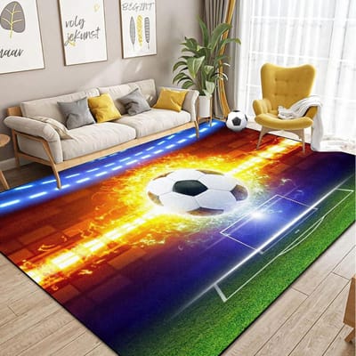 YOR® Voetbalmat - Dribbelmat - Voetbal Tapijt - Veelkleurig - 120cm x 100cm x 3cm