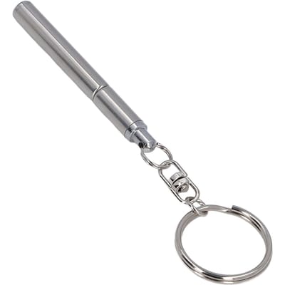 Roestvrij Staal Intrekbare Zakpen Eenvoudig Draagbaar Metalen Sleutelhanger Sleutelhanger Cadeau gray