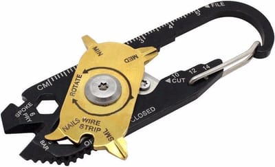 New Age Devi - "20-in-1 Multitool Sleutelhanger - Handige Survival Gadget voor Avonturiers!"