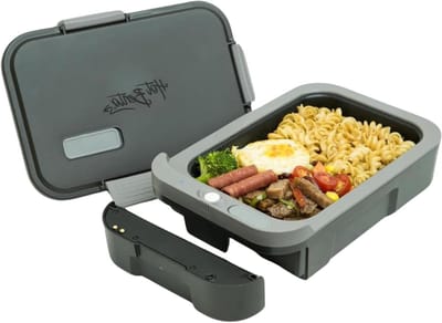 Verwarmbare Lunchbox - Elektrische Maaltijd - Warme Maaltijd - Verwarmt Snel - 28x20x10 cm - Zwart