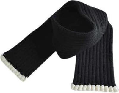 Gebreide Baby & Kinder Sjaal – Zwart – Unisex – 0 t/m 3 Jaar – Warme Wintersjaal