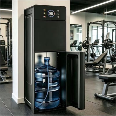 Waterkoeler Dispenser - Drankfontein - Dranken Tappen - Vijf Temperatuurstanden - 100cm Hoog - Zwart