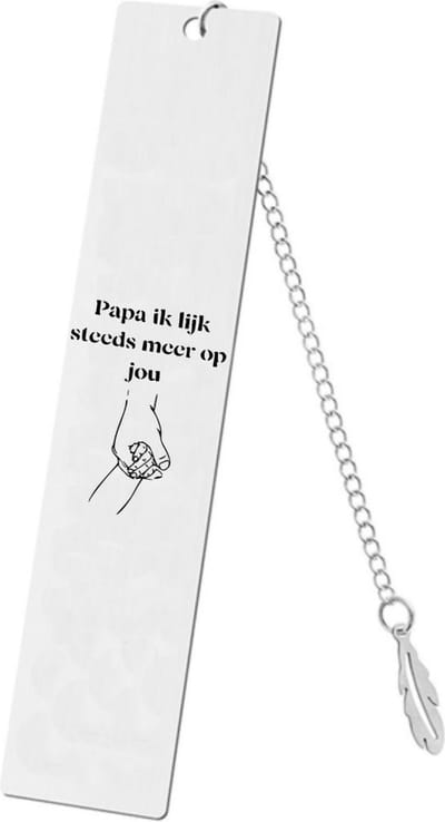 Akyol - papa ik lijk steeds meer op jou boekenlegger - Papa - beste vader ever - vriendschap - liefde - vrienden - leuk cadeau om te geven