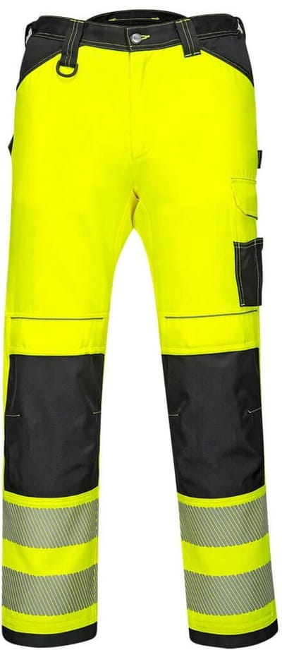 Portwest PW3 Hi-Vis Dames Stretch Werkbroek PW385 - Geel/Zwart - 26